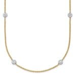 Diamonds By The Yard – 8 Diamond Two-Tone