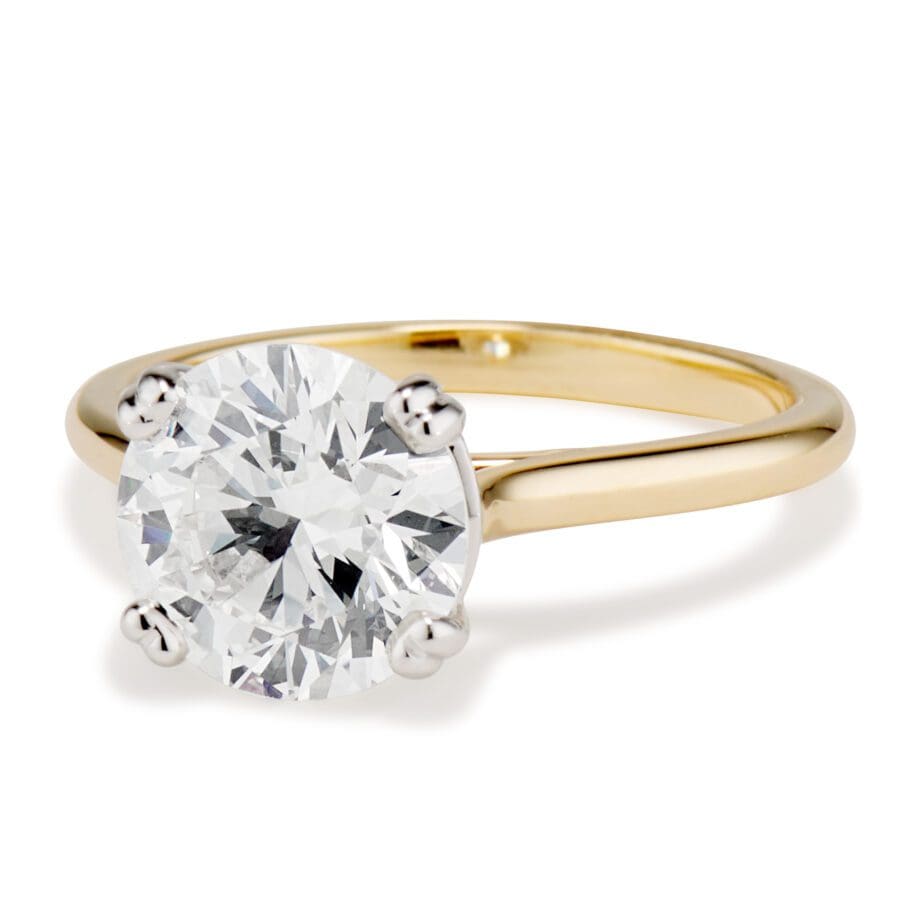 VIS-14Y/PT-R-2.72-D Viisi Engagement Ring in PLatinum and Gold