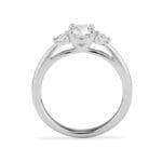 N-CUSTOM-SMPLT Three Stone Elegant Diamond Engagement Ring