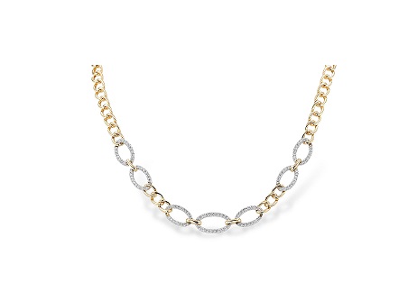 Diamond Link Necklace N8379