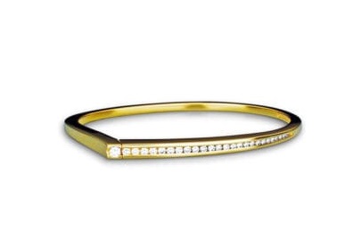 Riviera Diamond Bangle Bracelet - Brown Goldsmiths