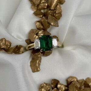 200-01923 Emerald Cut Emerald Ring
