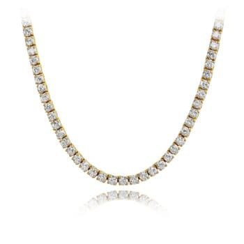 Diamond Tennis Necklace - Yellow Gold