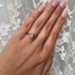 Oval Diamond Platinum Solitaire