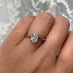 Oval Diamond Platinum Solitaire