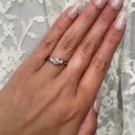 Elegant Diamond Three Stone Ring