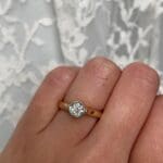 Floating Diamond Ring by Brown Goldsmiths'