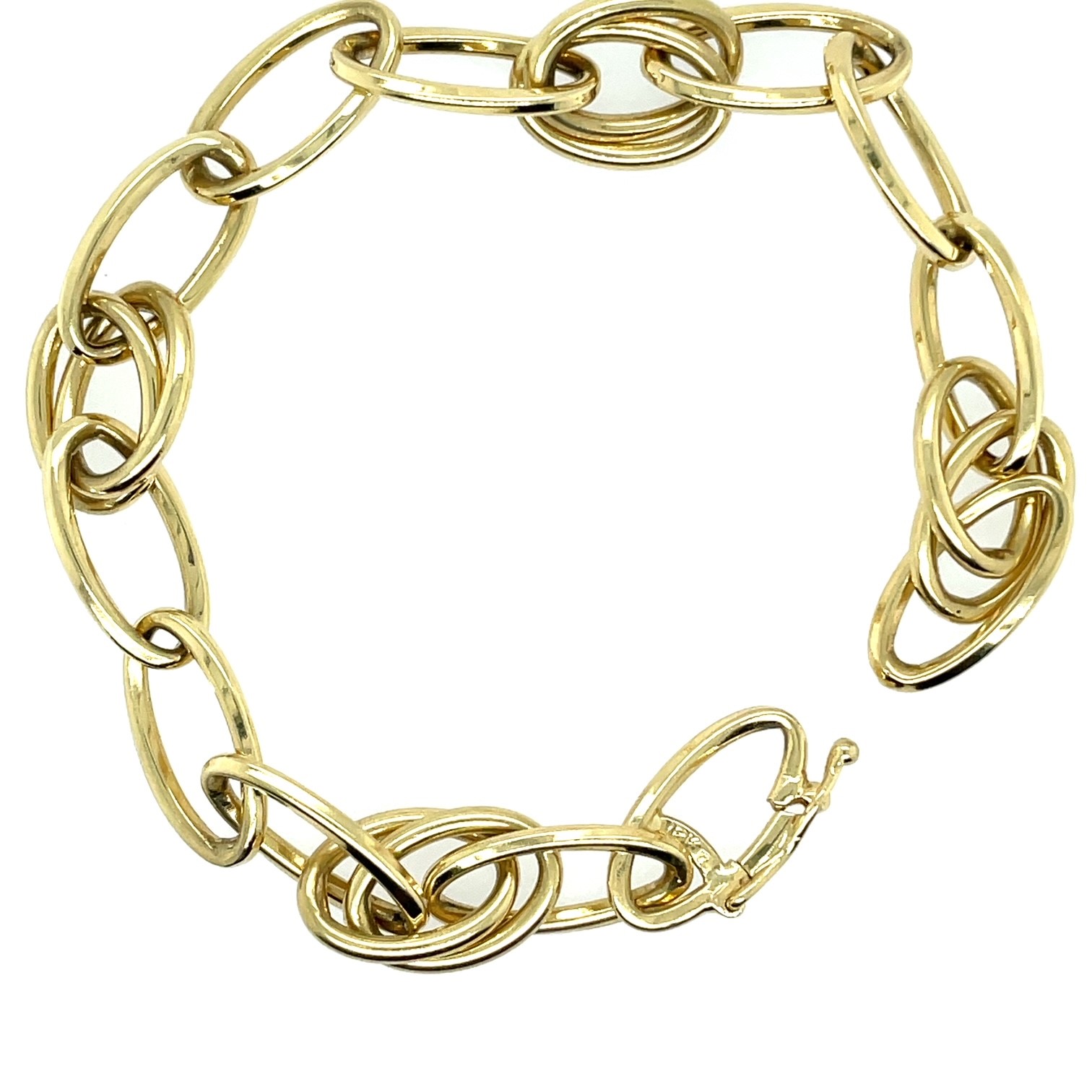 Image Marquise Brown image beautiful image beautiful - Square Wire Link Bracelet - Brown Goldsmiths - Freeport, Maine