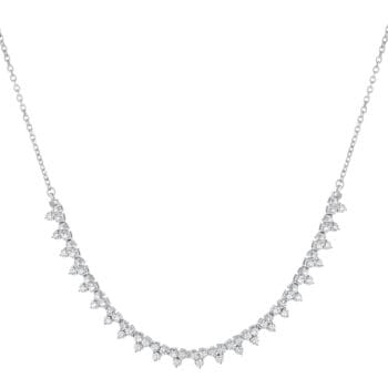 Radiant Trio Cluster Necklace