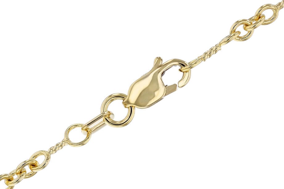 Mixed Link Chain Necklace - clasp view