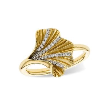 Ginkgo Diamond Ring