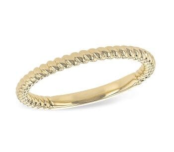 Twisted Rope Band - 14k yellow gold