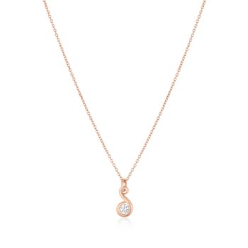 Cable necklace fine jewelry piece with simple elegant design