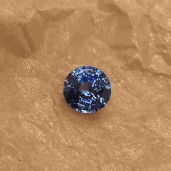 Round blue sapphire gemstone weighing 2.16 carats