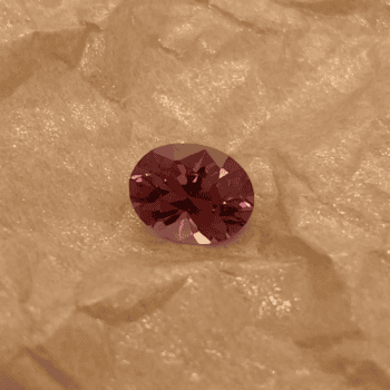 Oval cut pink tourmaline gemstone weighing 1.75 carats
