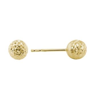 Pair of 14K yellow gold stud earrings