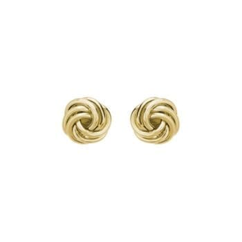 Pair of 14K yellow gold stud earrings
