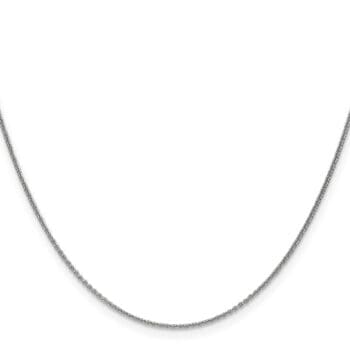20-inch cable link chain in 14K white gold