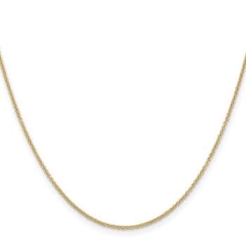 Cable Link Chain Necklace in 14K Yellow Gold, 18 Inch length
