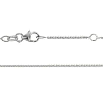 Wheat chain necklace in 14K yellow gold, adjustable 18 to 20 inch length