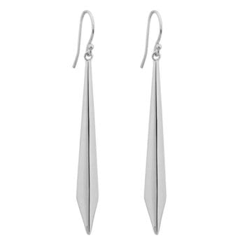 Sterling silver dangle earrings with French wire closure