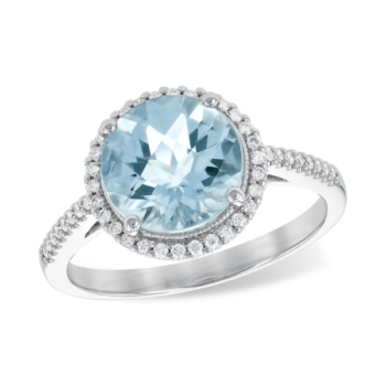 Aqua Halo Ring