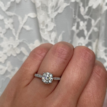 Round Diamond Jubilee Ring in Platinum