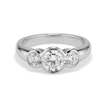 Three Diamond Katahdin Platinum Ring