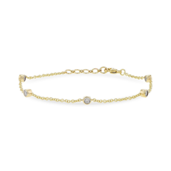 Diamond Pavé Marquis Ring in 14K Yellow Gold with Round Gemstones
