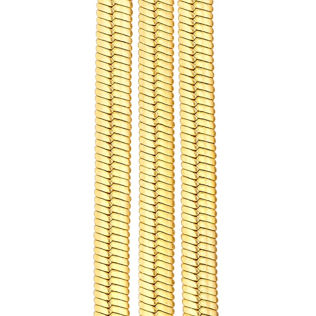 Delicate drop earrings in 14K yellow gold featuring slender post dangles softly catching light