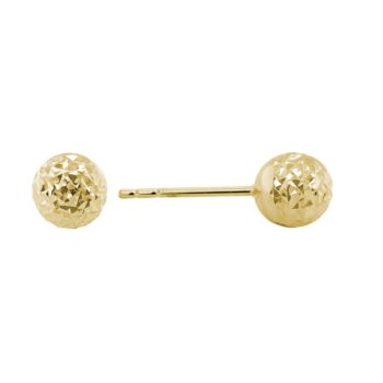 Pair of classic 14K yellow gold stud earrings