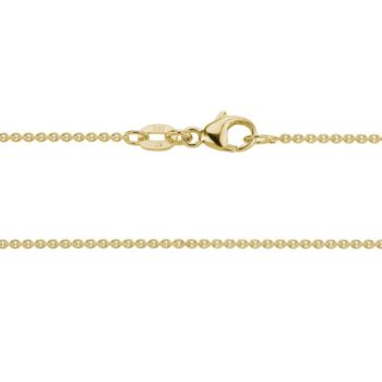 18-inch 14K yellow gold cable link chain necklace