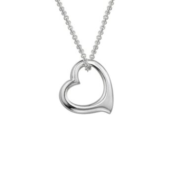 Sterling silver cable chain necklace with adjustable length 16 to 18 inches