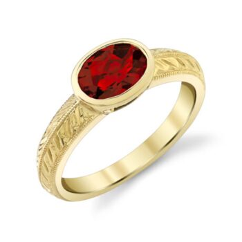 Solitaire Gem Ring featuring a single gemstone